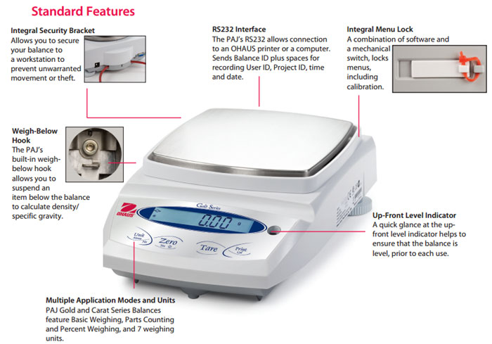 OHAUS PAJ812 2 OHAUS PAJ812
